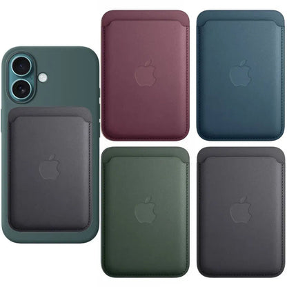 Apple MagSafe Leather Wallet – Magnetic Card Holder Case Mirza Store