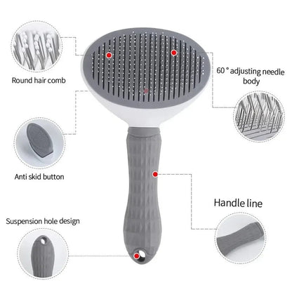 Pet Grooming Brush for Dogs & Cats