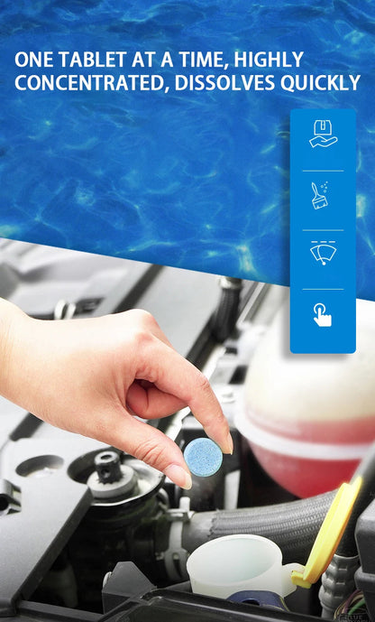 "Premium Car Windscreen Auto Wiper Glass Cleaner Tablets-10  Pack" Mirza Store