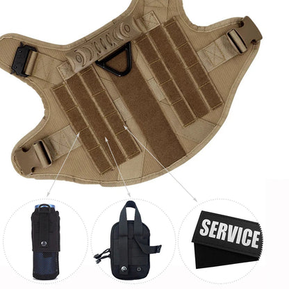 Premium Dog Harness with Leash & Molle Pouches & Training Walking Vest Mirza Store