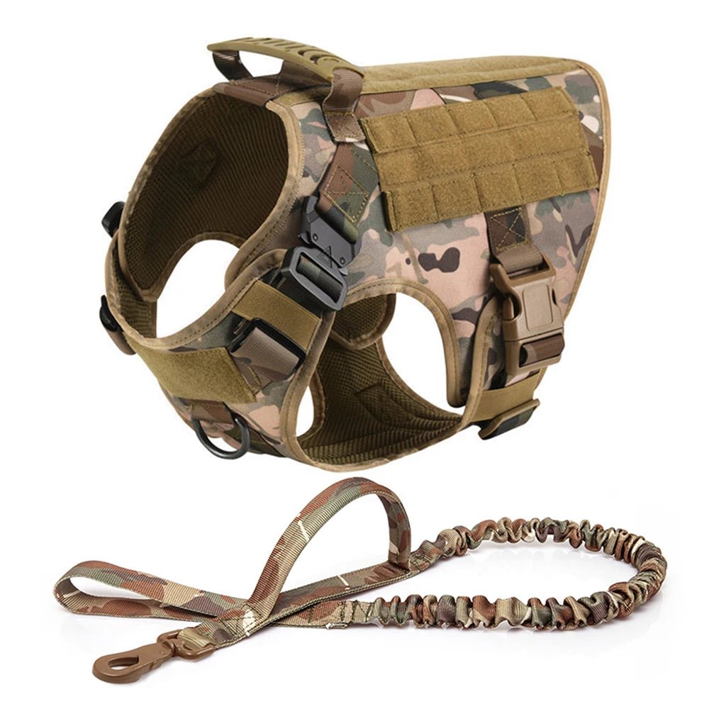 Premium Dog Harness with Leash & Molle Pouches & Training Walking Vest - Mirza Finds