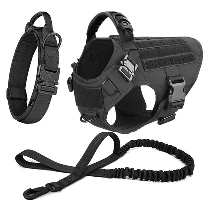 Premium Dog Harness with Leash & Molle Pouches & Training Walking Vest Mirza Store