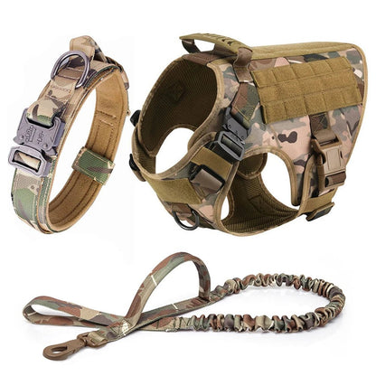 Premium Dog Harness with Leash & Molle Pouches & Training Walking Vest - Mirza Finds