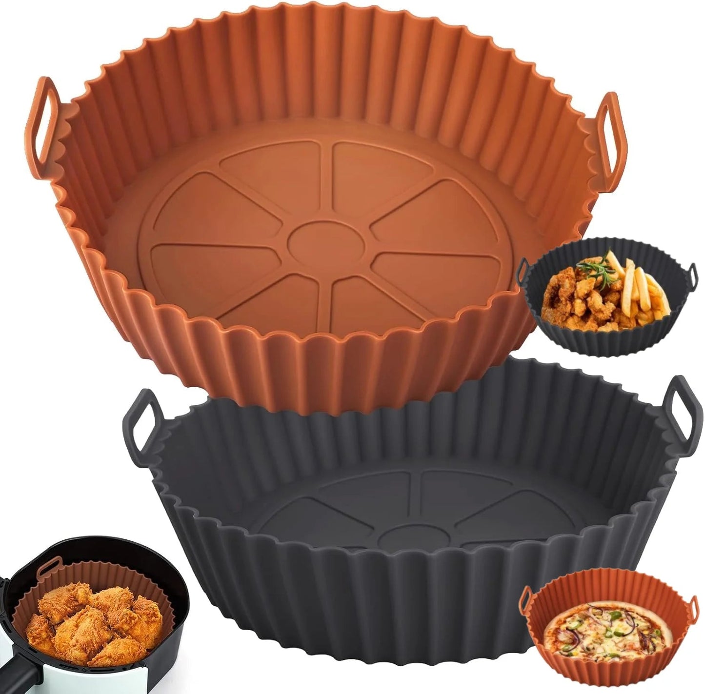 Reusable Silicone Basket for Airfryer & Baking - Mirza Finds