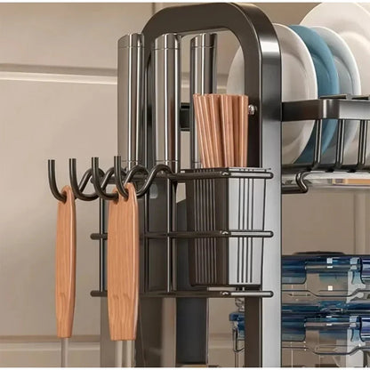 Rust-Proof 2-Layer Kitchen Dish Drying Rack Mirza Store