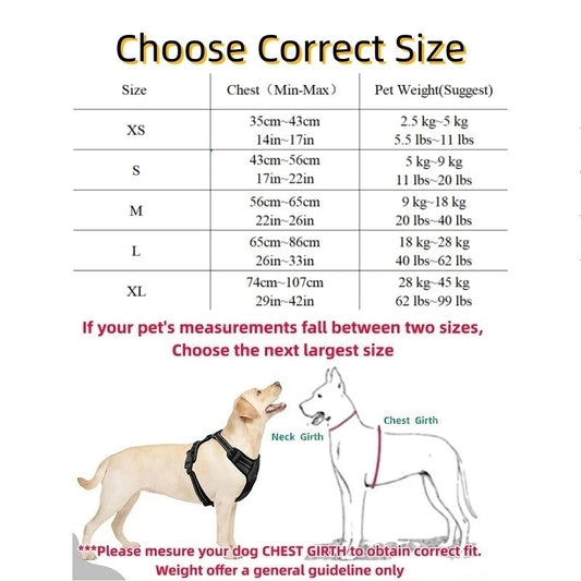 Adjustable Strong Dog Harness – Comfortable Vest for All Breeds Mirza Store