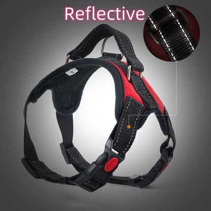 Adjustable Strong Dog Harness – Comfortable Vest for All Breeds Mirza Store