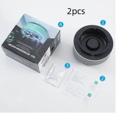 Smoke Removal Air Purification Ashtray Anion Purification Practical Automatic Purifier Ashtray Portable Gadgets For Car Ashtray - Mirza Finds