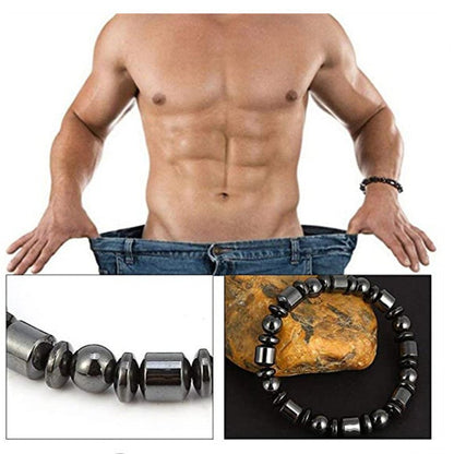 Weight Loss Magnet Brackets For Women Men Pentagram Stone Magnetic Therapy Bracelets Pain Relief Slimming Health Jewelry - Mirza Finds