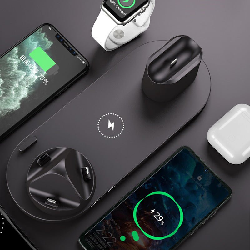 Wireless Charger For IPhone Fast Charger For Phone Fast Charging Pad For Phone Watch 6 In 1 Charging Dock Station - Mirza Finds