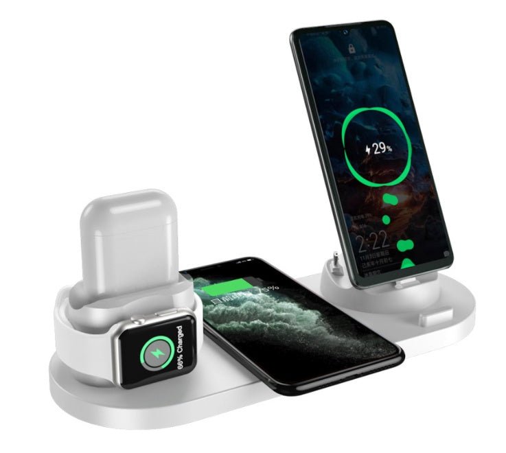 Wireless Charger For IPhone Fast Charger For Phone Fast Charging Pad For Phone Watch 6 In 1 Charging Dock Station - Mirza Finds
