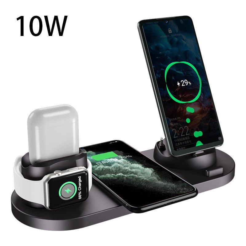 Wireless Charger For IPhone Fast Charger For Phone Fast Charging Pad For Phone Watch 6 In 1 Charging Dock Station - Mirza Finds