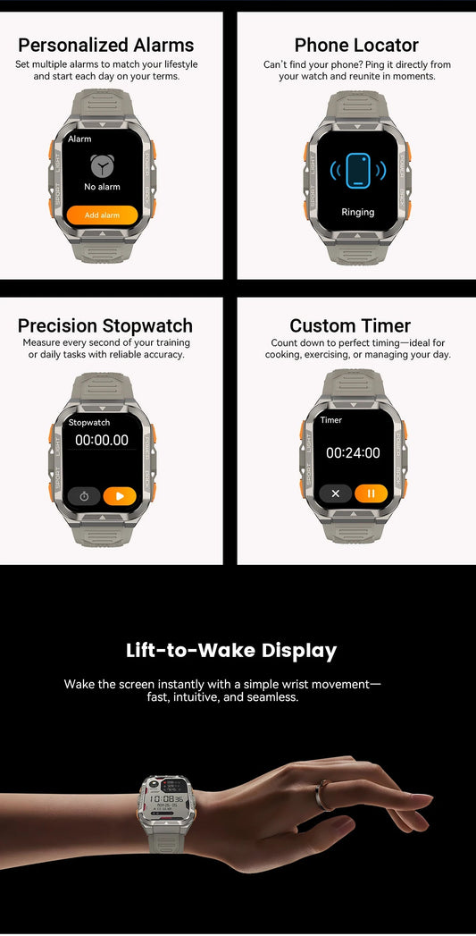 World premiere Blackview W80 PRO Rugged Outdoor GPS Smartwatch Mirza Store