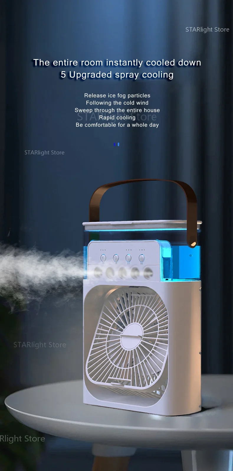 Xiaomi MIJIA 3-in-1 Portable Air Cooler Fan Mirza Store