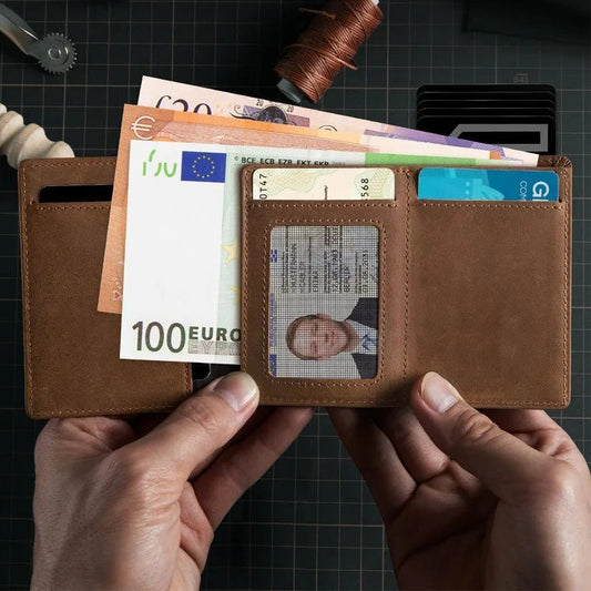 YATBEST Men’s RFID Tri-Fold Wallet Mirza Store