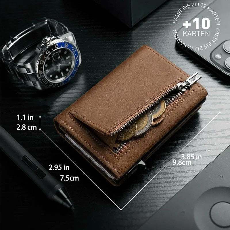 YATBEST Men’s RFID Tri - Fold Wallet - Mirza Finds